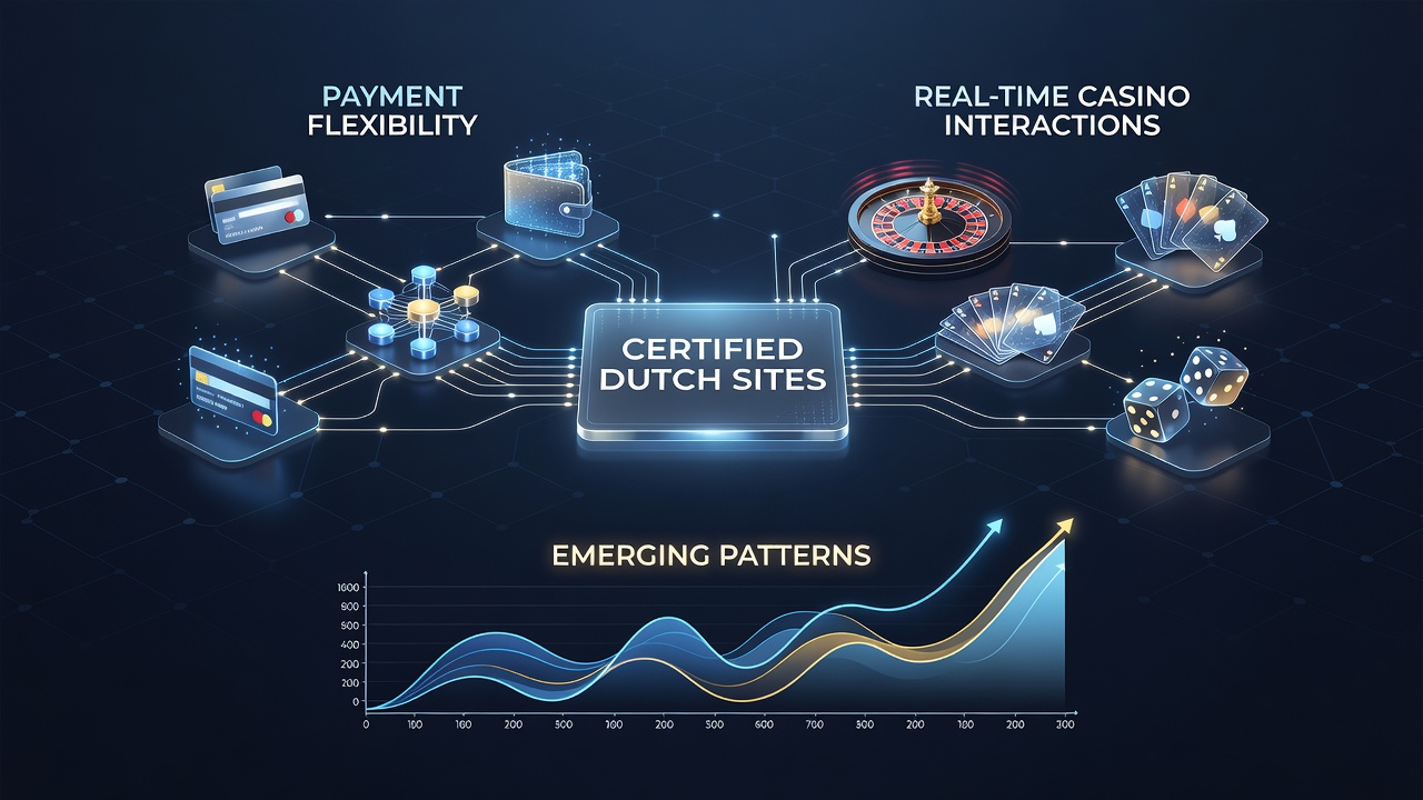 Illustratie van live casino interacties met betalingsopties op een Nederlandse site
